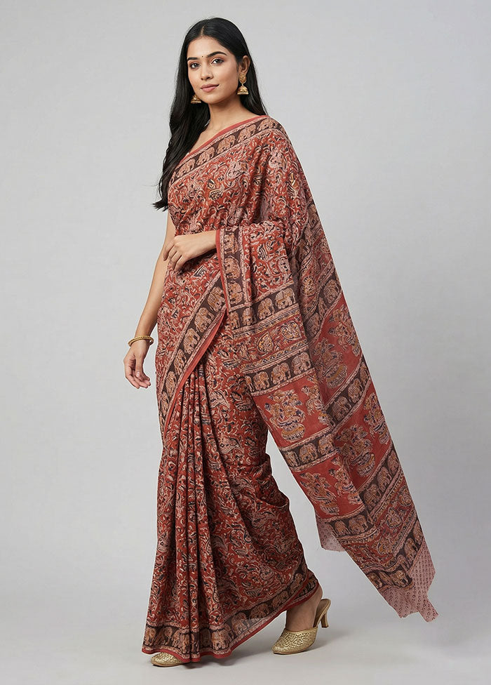 Pink Chanderi Cotton Saree With Blouse Piece