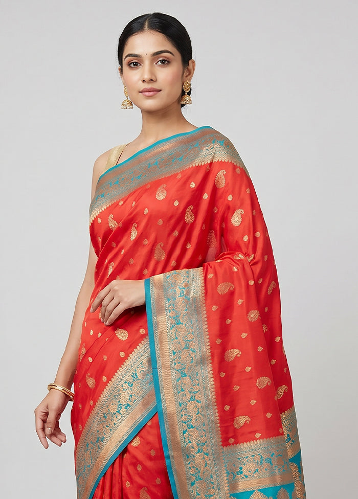 Pink Dupion Silk Saree With Blouse Piece