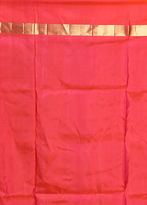 Black Handloom Kanjivaram Pure Silk Saree With Blouse Piece