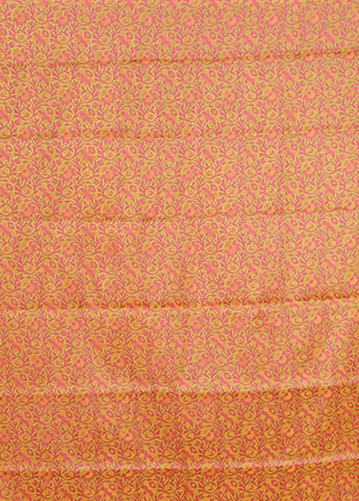 Green Kanjivaram Silk Saree With Blouse Piece