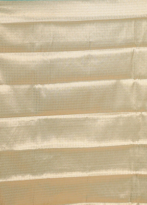 Blue Kanjivaram Silk Saree With Blouse Piece