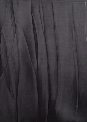 Black Georgette Saree With Blouse Piece