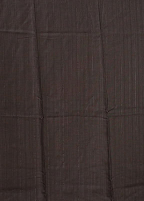 Black Tussar Silk Saree With Blouse Piece