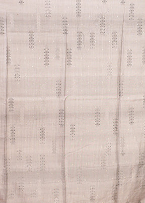 Blue Tussar Silk Saree With Blouse Piece