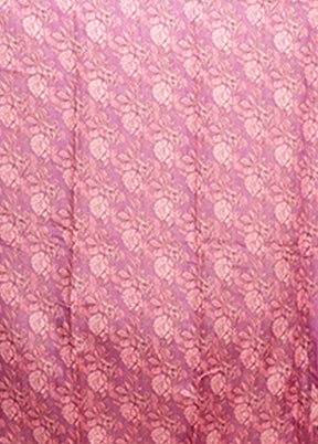 Purple Tussar Silk Saree With Blouse Piece