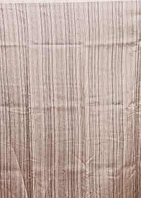 Cream Tussar Silk Saree With Blouse Piece