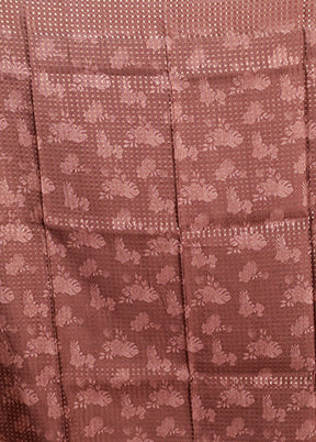 Grey Tussar Silk Saree With Blouse Piece