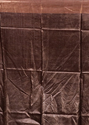 Green Handloom Tussar Pure Silk Saree With Blouse Piece