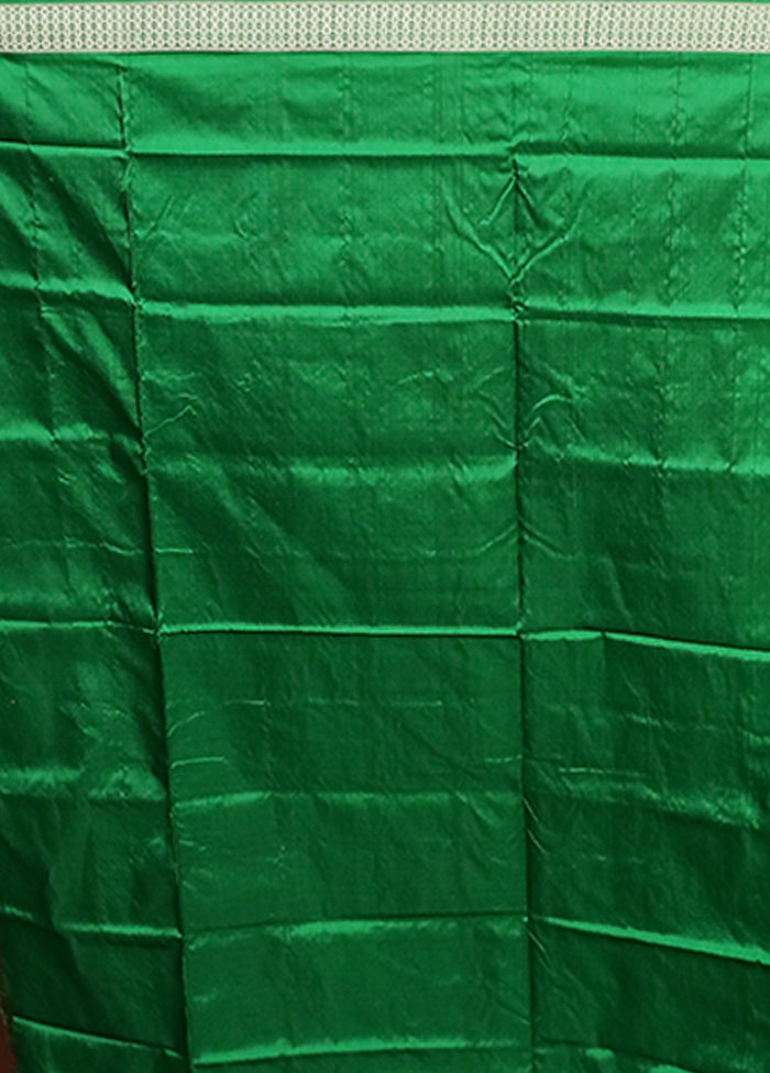 Cream Handloom Bomkai Pure Silk Saree With Blouse Piece