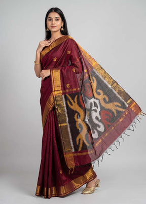 Multicolor Cotton Saree With Blouse Piece
