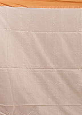 Cream Handloom Matka Silk Saree With Blouse Piece