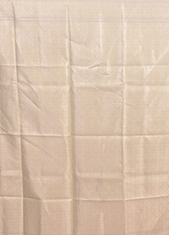 Blue Organza Saree With Blouse Piece