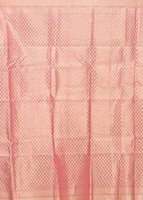 Pink Organza Saree With Blouse Piece