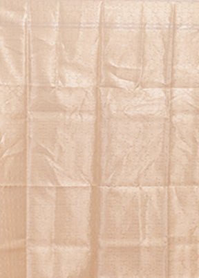 Cream Organza Saree With Blouse Piece