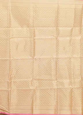 Cream Organza Saree With Blouse Piece