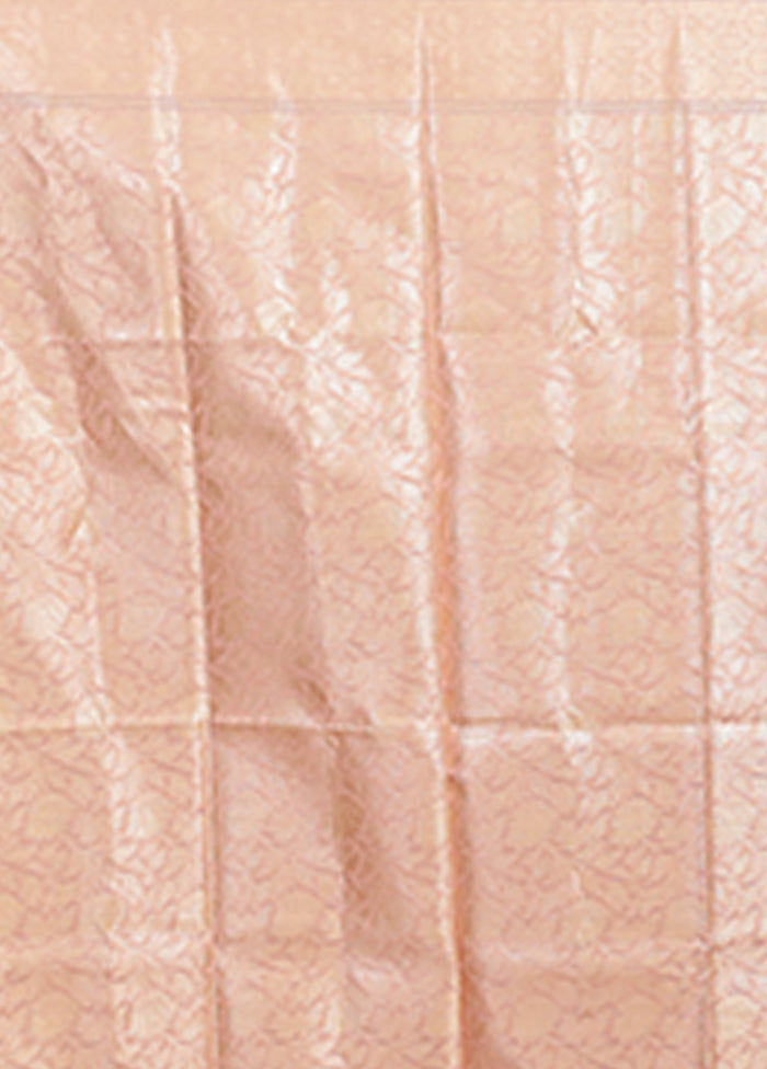 Pink Organza Saree With Blouse Piece