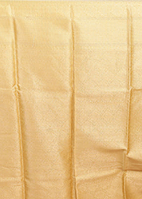 Yellow Cotton Saree With Blouse Piece