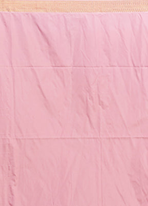 Pink Kanjivaram Silk Saree With Blouse Piece
