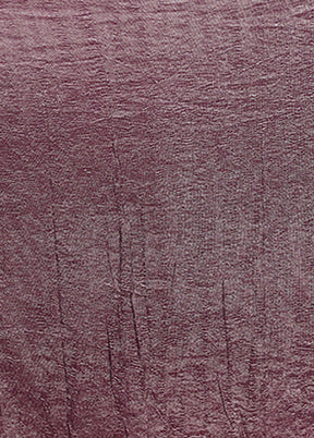 Purple Handloom Tissue Pure Silk Saree With Blouse Piece