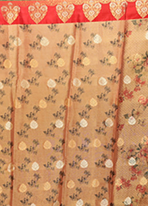 Gold Tissue Silk Saree With Blouse Piece