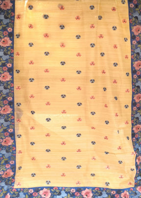 Cream Tussar Silk Saree With Blouse Piece