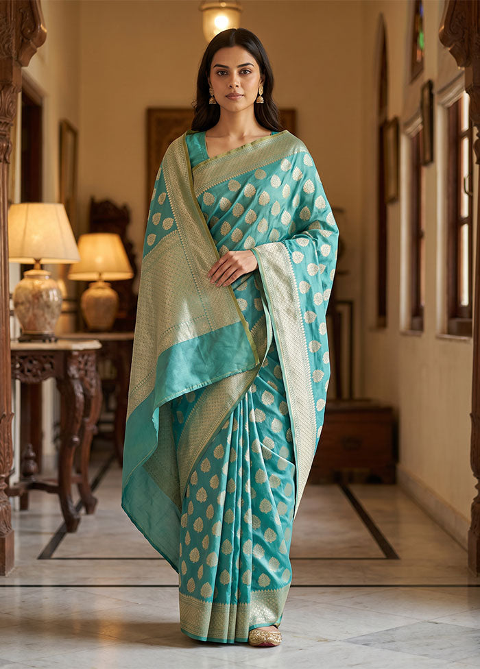 Green Jamdani Cotton Saree Without Blouse Piece