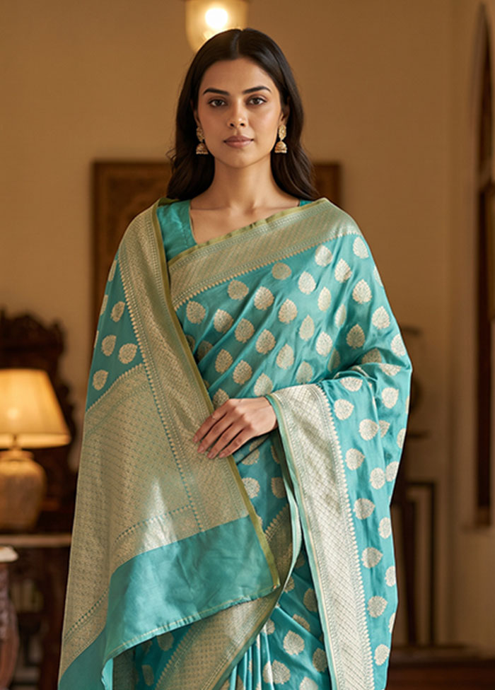 Green Jamdani Cotton Saree Without Blouse Piece