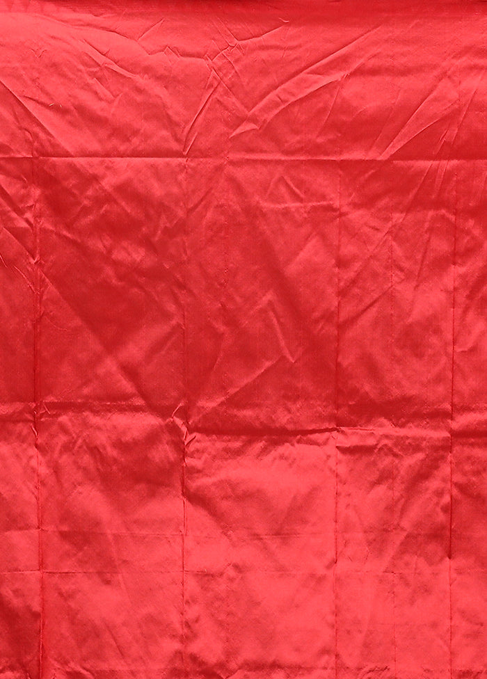 Green Handloom Kanjivaram Pure Silk Saree With Blouse Piece