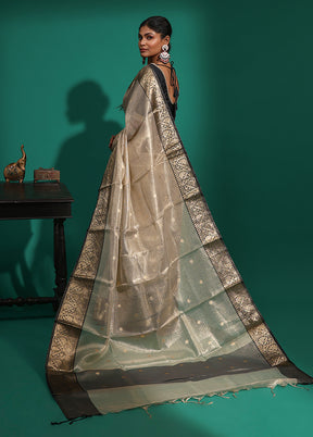 Gold Tissue Silk Saree With Blouse Piece