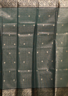 Gold Tissue Silk Saree With Blouse Piece