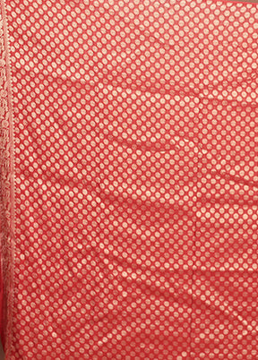 Red Georgette Saree With Blouse Piece