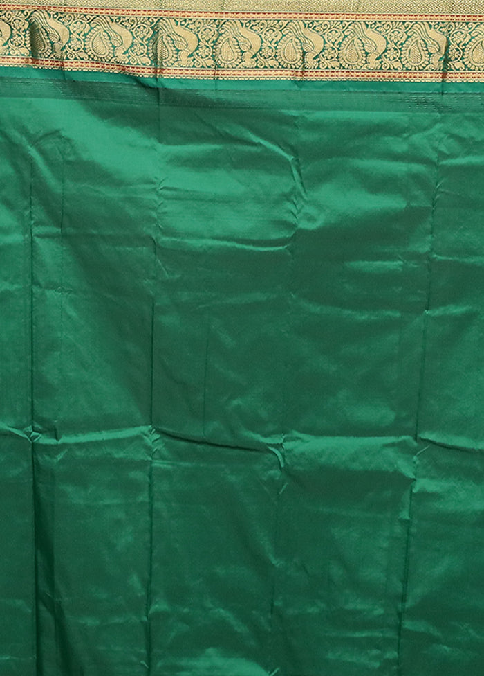 Pink Kanjivaram Silk Saree With Blouse Piece