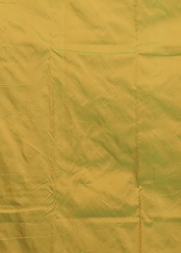 Green Kanjivaram Silk Saree With Blouse Piece