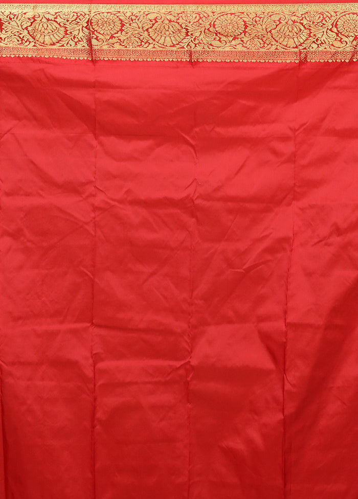 Blue Kanjivaram Silk Saree With Blouse Piece