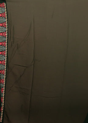 Green Handloom Chiffon Pure Silk Saree With Blouse Piece