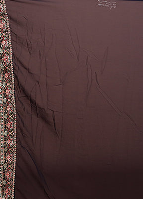 Blue Handloom Chiffon Pure Silk Saree With Blouse Piece