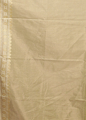 Green Tissue Silk Saree With Blouse Piece