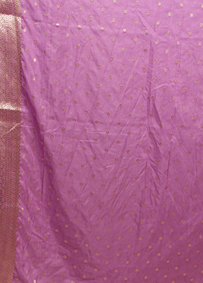 Purple Georgette Saree With Blouse Piece