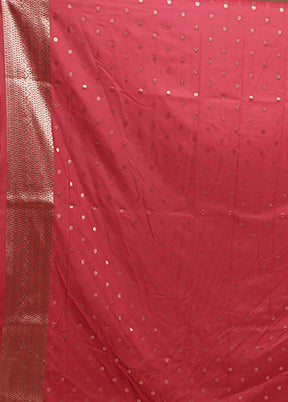 Pink Georgette Saree With Blouse Piece