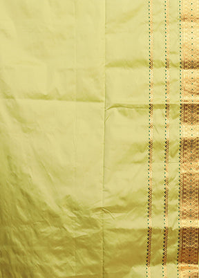Green Assam Silk Saree With Blouse Piece
