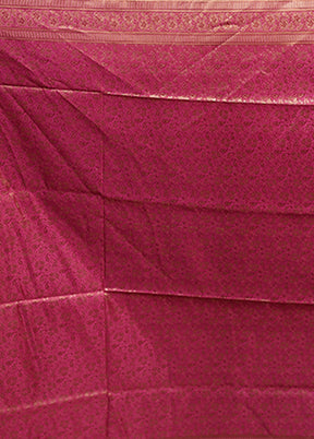 Green Jamewar Silk Saree With Blouse Piece