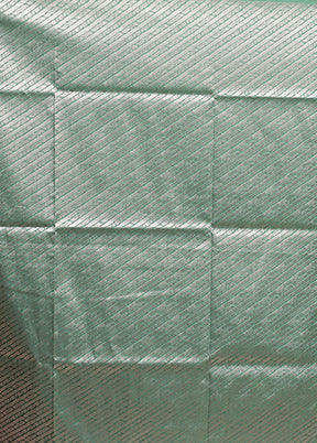 Green Dupion Silk Saree With Blouse Piece