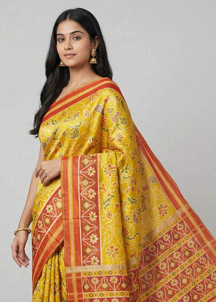 Multicolor Dupion Silk Saree With Blouse Piece