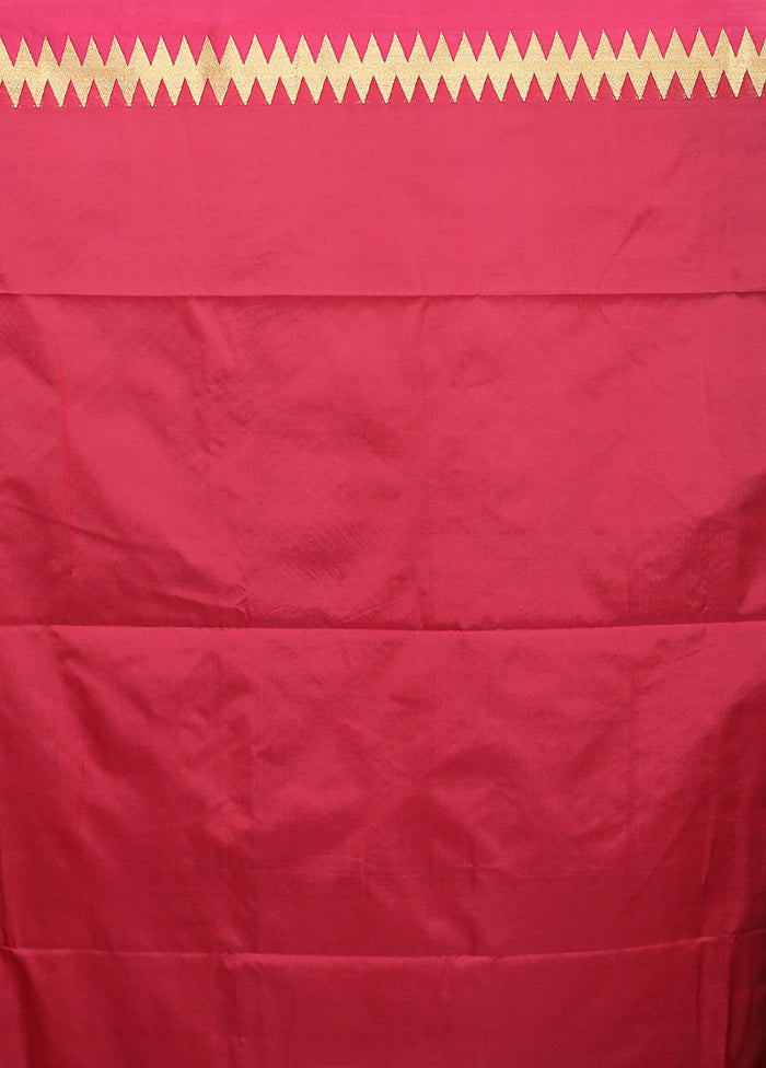 Green Kanjivaram Silk Saree With Blouse Piece