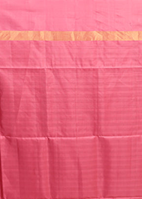 Green Handloom Kanchipuram Pure Silk Saree With Blouse Piece