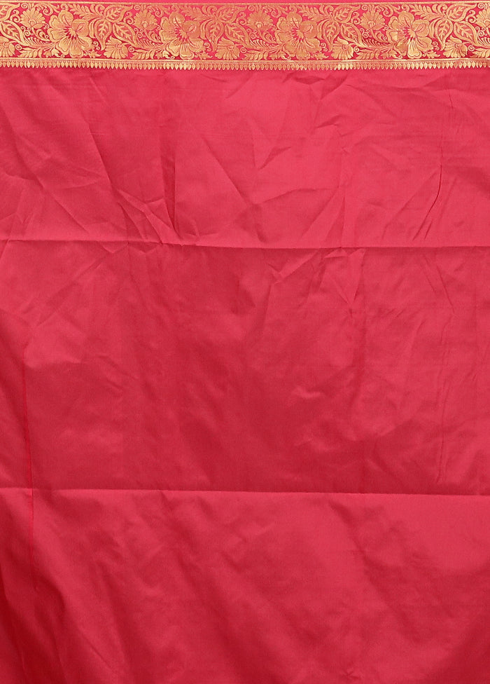 Maroon Kanjivaram Silk Saree With Blouse Piece