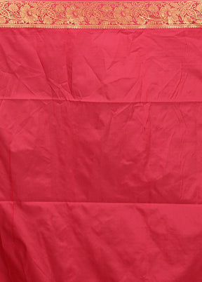 Maroon Kanjivaram Silk Saree With Blouse Piece