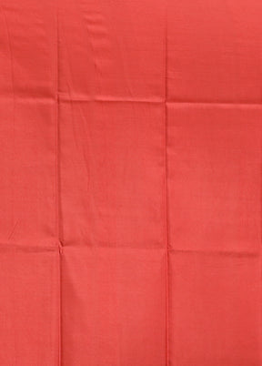 Red Printed Pure Silk Saree Without Blouse Piece