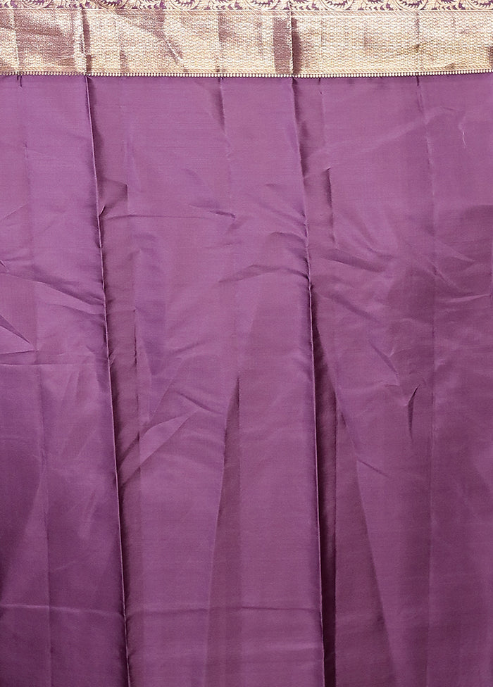 Blue Handloom Kanjivaram Pure Silk Saree With Blouse Piece