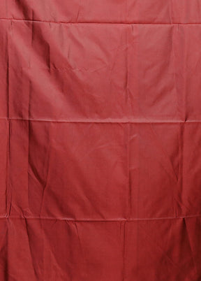 Maroon Kanjivaram Silk Saree With Blouse Piece